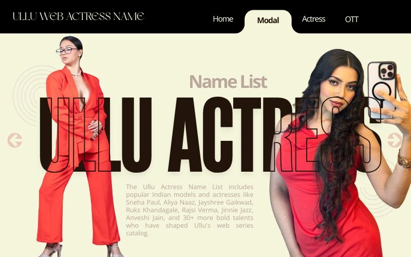 Ullu Actress Name List 2026: 20+ Top Stars You Must Know Ullu Actress Name List